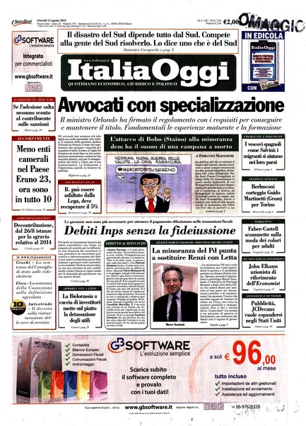 Italia oggi : quotidiano di economia finanza e politica